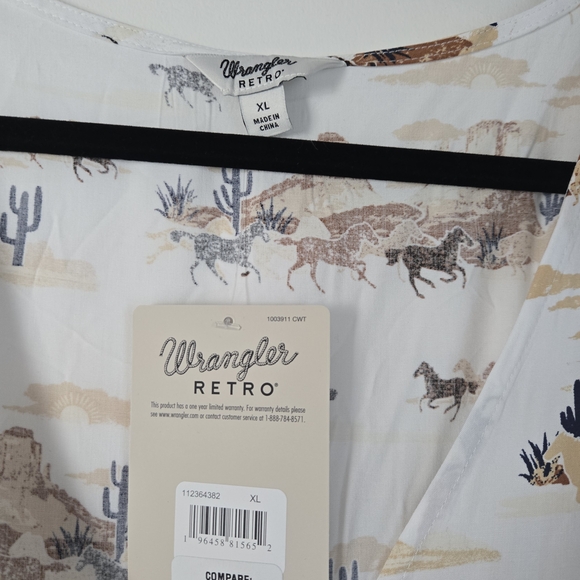 Wrangler Retro Western Print Top - Picture 2 of 3